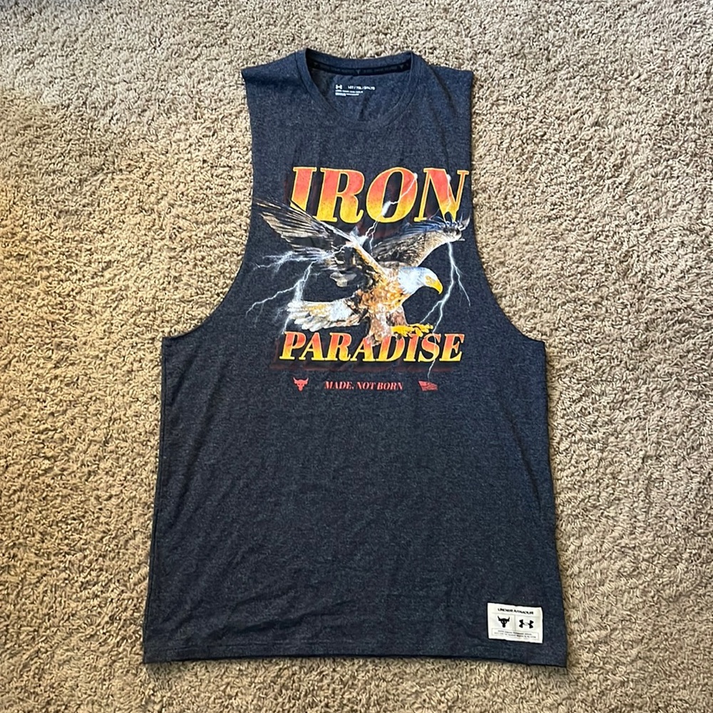 Under Armour Cutoff Tee - Black (Size L)